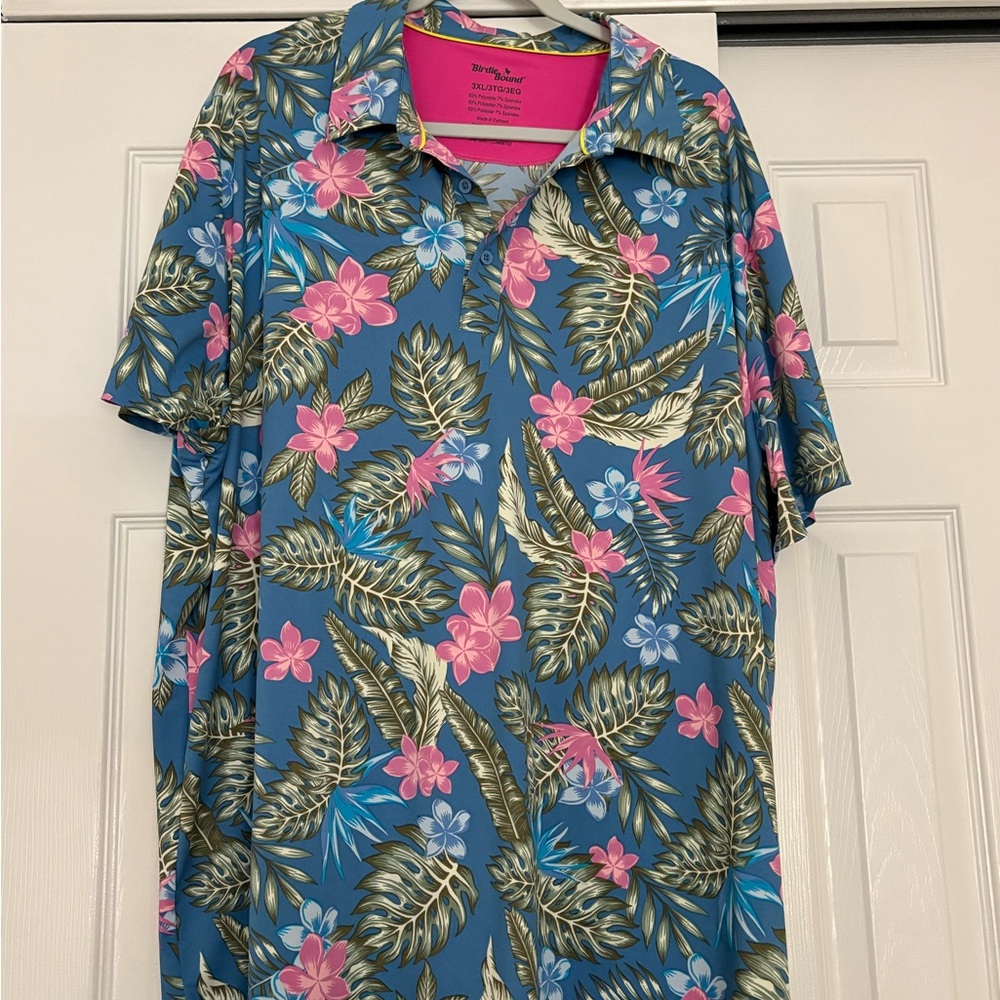 Blue Floral Shirt